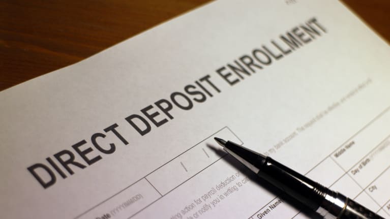 direct deposit form template