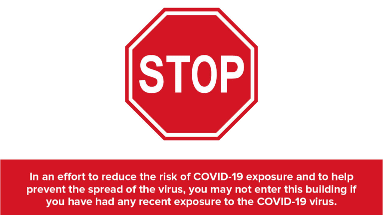 Pdf Coronavirus Warning Poster For Business Entrances