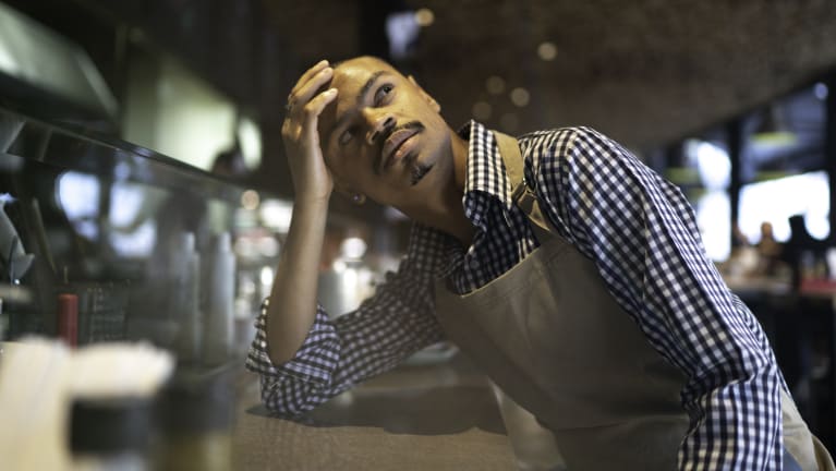 worried business owner