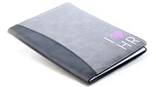 I Love HR Padfolio and Pen Set In Grey