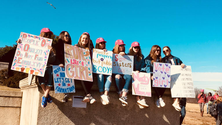 Women's March Attendees Want Equality in the Workplace