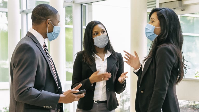 Communicating through a face mask, McCraren Compliance