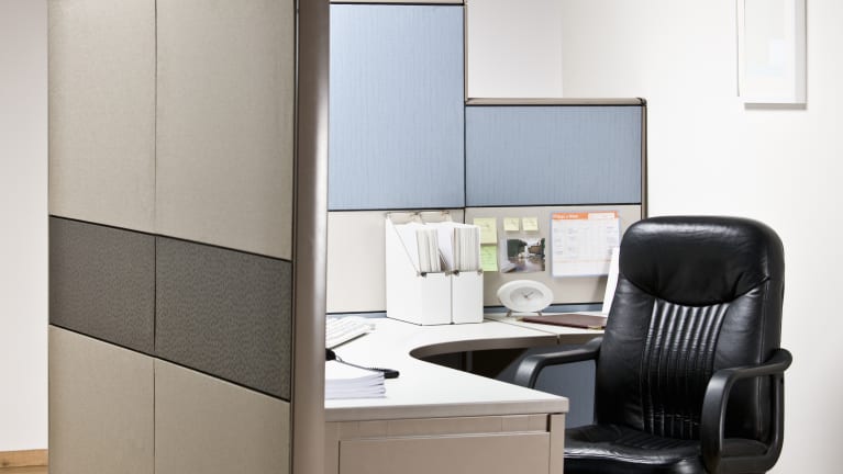 An empty cubicle