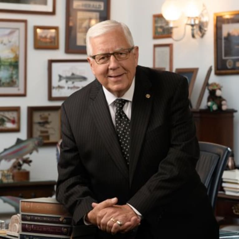 Former Sen. Mike Enzi, R-Wyo.