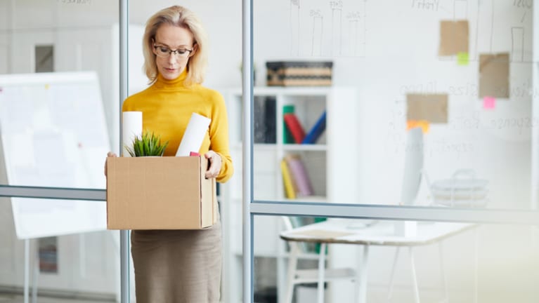 woman laid off