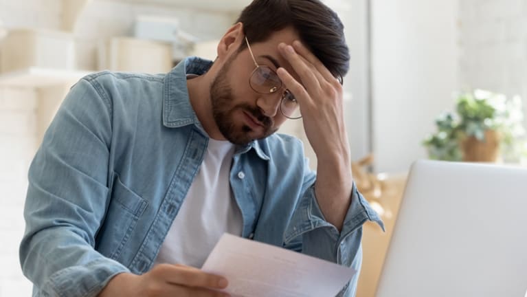 worried man