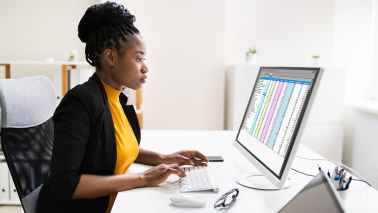 woman at work