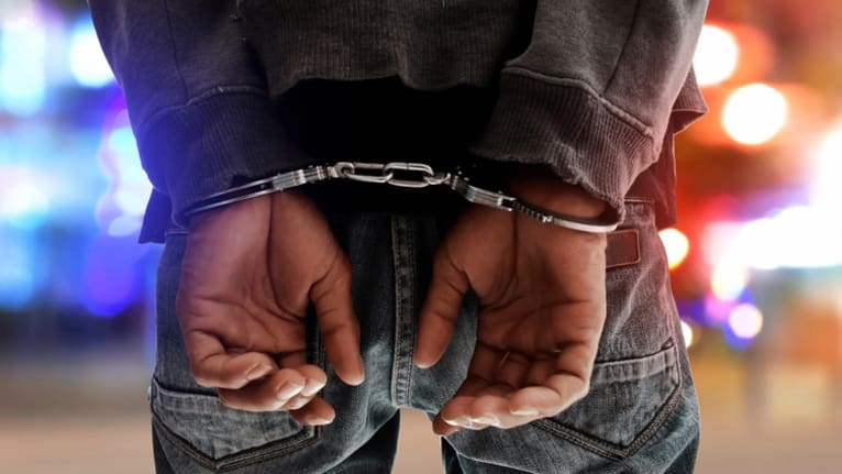 man in handcuffs