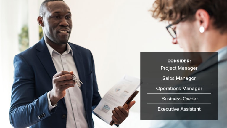 • Real estate and property management employees: project manager, sales manager, operations manager, business owner, executive a