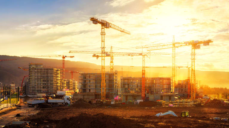 Large construction site