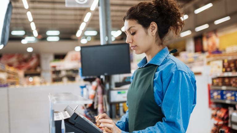 grocery clerk