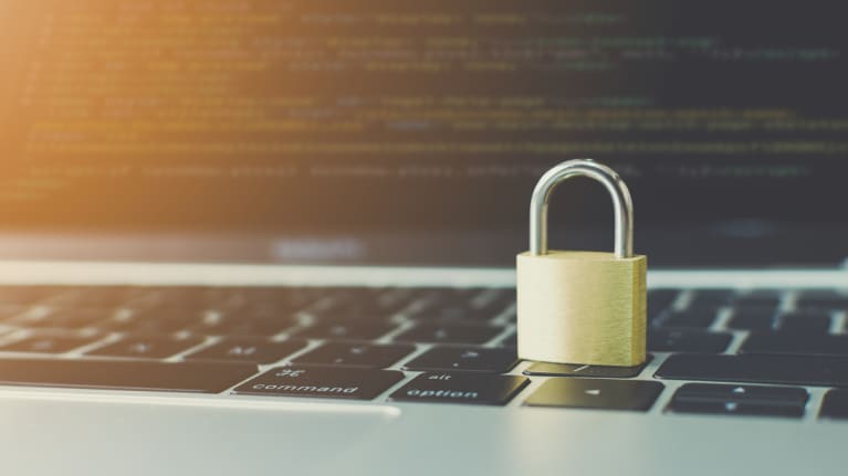 lock on laptop keyboard