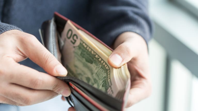 money in wallet