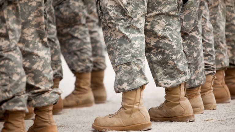 Members of the military&#39;s boots on the ground