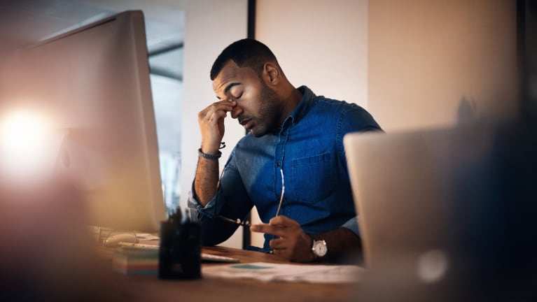 stressed employee