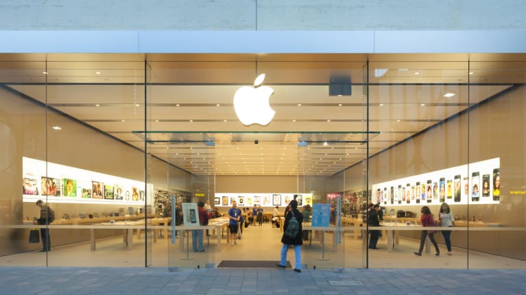 An Apple store