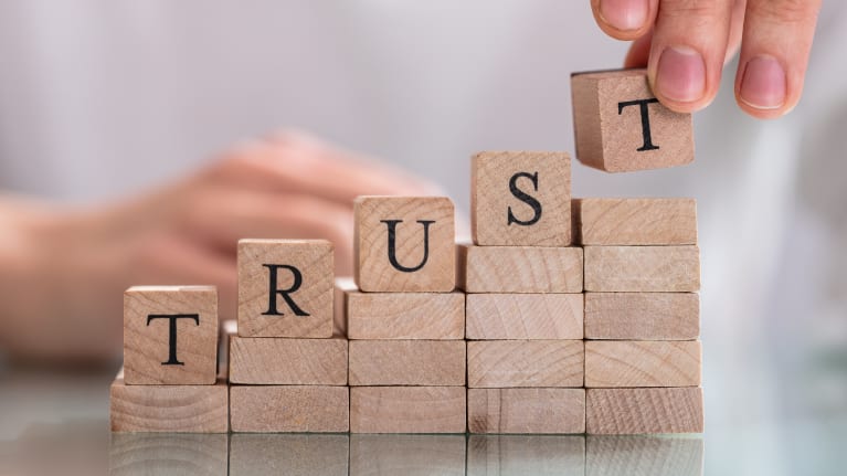 Trust is crucial for good customer relationships. 