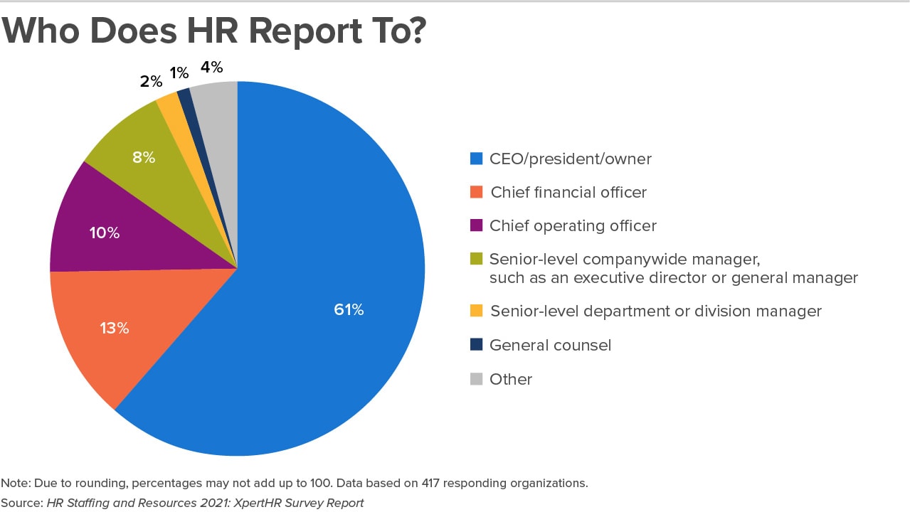 Who does HR report to?